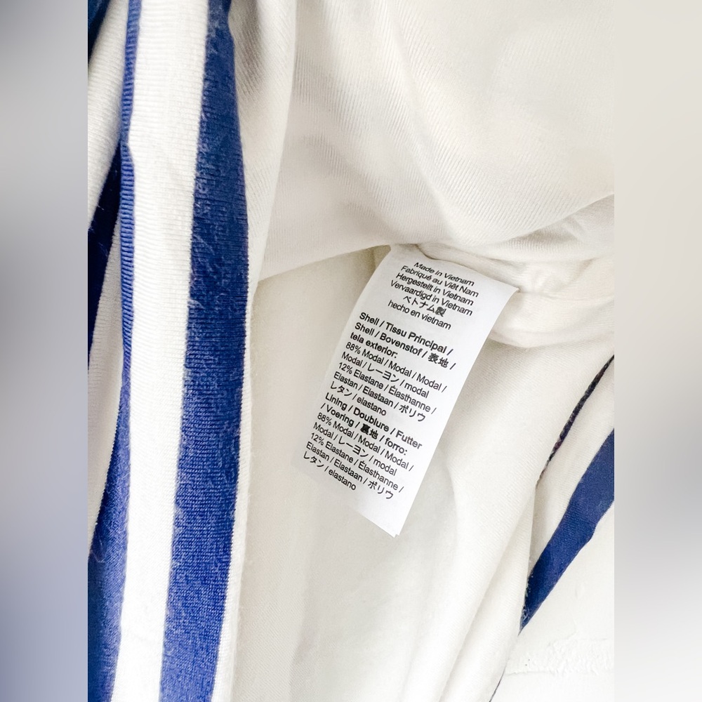 Asymmetrical top from J. Crew, New with tags, Size M, navy and white - Picture 5 of 5